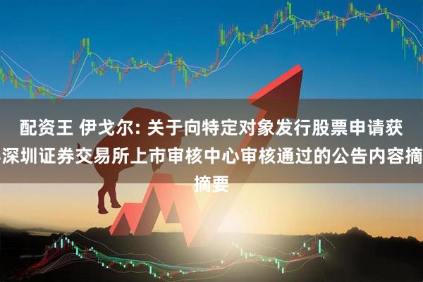 配资王 伊戈尔: 关于向特定对象发行股票申请获得深圳证券交易所上市审核中心审核通过的公告内容摘要